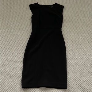 Banana Republic Black Sheath Midi Dress